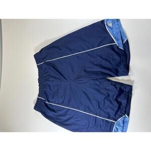 Starter Men's Navy Blue Athletic Shorts with Light Blue M
